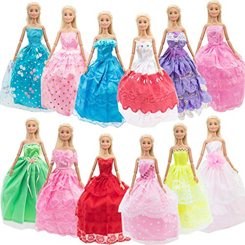 SOTOGO 12 Pieces Doll Clothes for 11-5 Inch Girl Doll Fashion Handmade Doll Dresses Wedding Dresses Evening Dresses Party Gowns Outfit SOTOGO 12 Pieces Doll Clothes for 11-5 Inch Girl Doll Fashion Handmade Doll Dresses Wedding Dresses Evening Dresses Party Gowns Outfit