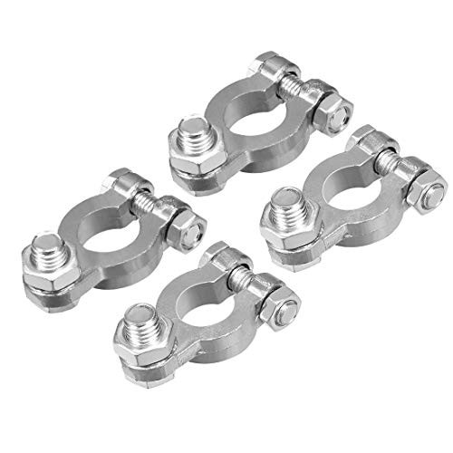 uxcell Car Battery Terminal Clamps Positive Negative Set Lead for Ship Boat Truck Car Vehicle 2 Pairs