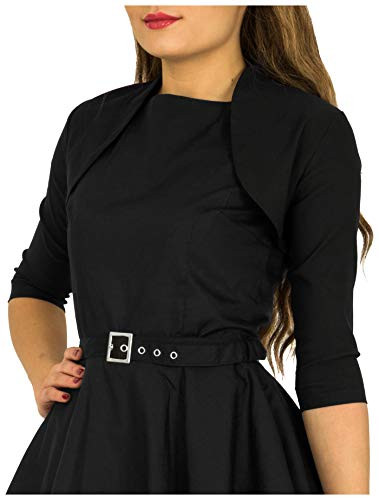 BlackButterfly Tailored 3-4 Sleeve Bolero -Black  US 4-