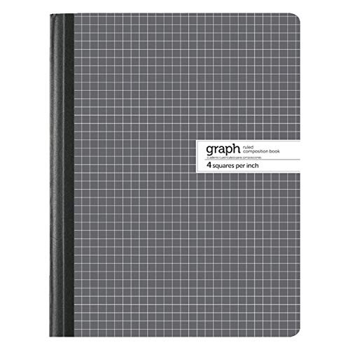 Office Depot Marble Quad Composition Book  7 1-2in- x 9 3-4in  Quadrille Ruled  100 Sheets  Black-White  09926-09021
