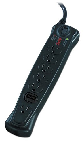 APC 7-Outlet Surge Protector 840 Joules, SurgeArrest (P74)