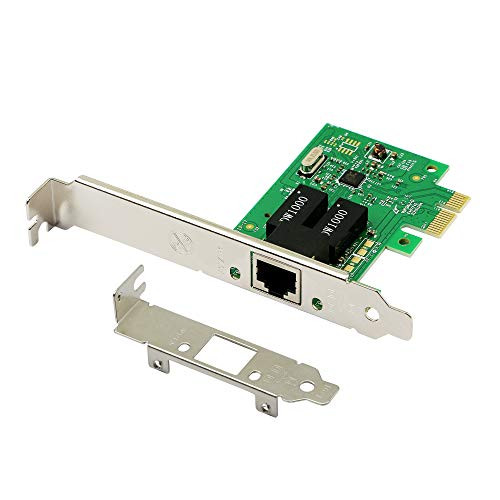 CERRXIAN Gigabit Ethernet PCI Express 1x Slot PCI-E Network Card 10-100 - 1000Mbps with Low Profile Bracket for Desktop PC CERRXIAN Gigabit Ethernet PCI Express 1x Slot PCI-E Network Card 10-100 - 1000Mbps with Low Profile Bracket for Desktop PC