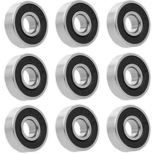 STARVAST 20 Pcs 608-2RS Bearings 8x22x7mm Double Rubber Seal Steel Ball Bearings Pre-Lubricated Deep Groove Ball Bearings for Skateboards Inline Ska STARVAST 20 Pcs 608-2RS Bearings 8x22x7mm Double Rubber Seal Steel Ball Bearings Pre-Lubricated Deep Groove Ball Bearings for Skateboards Inline Ska