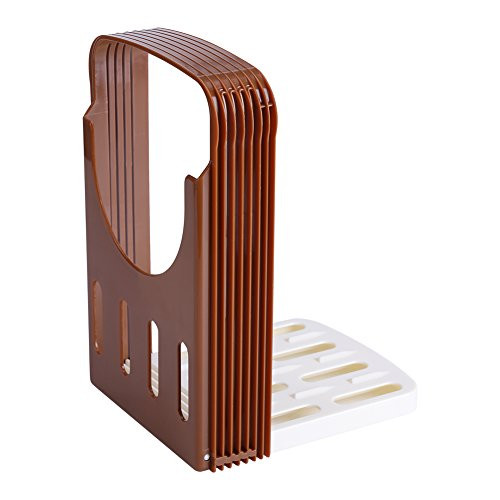 SOONHUA Bread Slicer  Foldable Adjustable Bread Cutter-Toast Slicer-Cutter Mold Kitchen Sandwich Slicing Guide Foldable Tools with 4 Thickness