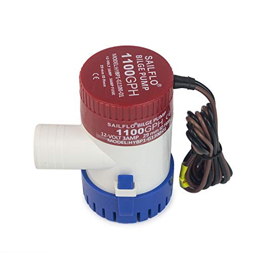 Non-Automatic Marine Electric Bilge Pump for Ponds  Pools Spas Silent Boat Caravan RV Submersible