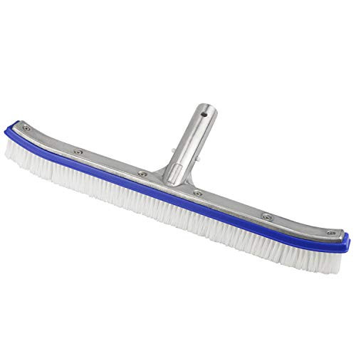 GIKPAL Pool Brush Head - Heavy Dust Algae Pool Brushes 18 Aluminium Swimming Pool Cleaning Brush for Swimming Pool Walls and Floors Strong Bristles and E