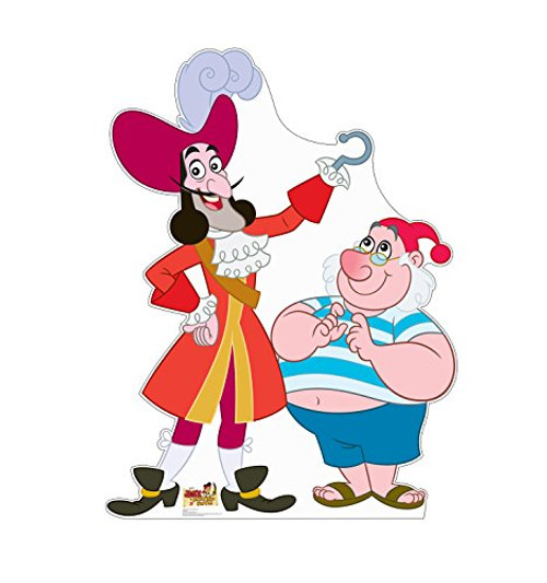 Advanced Graphics Captain Hook and Mr. Smee Life Size Cardboard Cutout Standup - Disney Junior's Jake and the Never Land Pirates