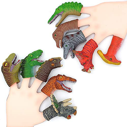 Dinosaur Figure Finger Toys Animal Bath Finger Puppets Dinosaur Figure Finger Toys Animal Bath Finger Puppets