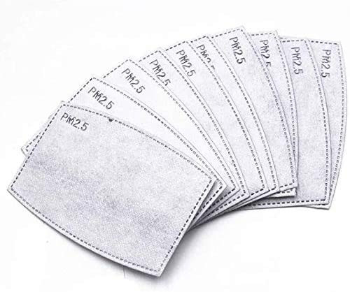50 PCS PM2-5MASK Activated Carbon Filter  5 Layers Replaceable Anti Haze Filters  Protective Mouth Filter for Outdoor