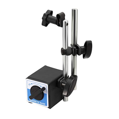 uxcell 59 x 51 x 56mm Dial Gage Holder Magnetic Base Adjustable Metal Test Indicator Holder Digital Level 7 Inch