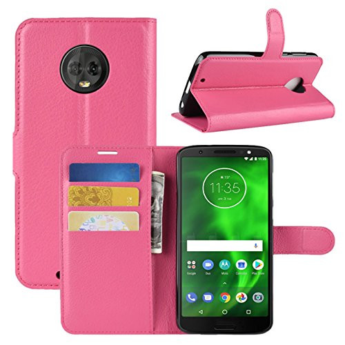 Moto G6 Case  Moto G 6th Gen Case  Fettion Premium PU Leather Wallet Flip Phone Protective Case Cover with Card Slots for Motorola Moto G6 -6th Genera