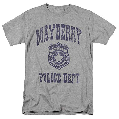 Popfunk The Andy Griffith Show Mayberry Police Department T Shirt and Stickers -Medium- Gray