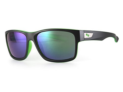 Sundog Default Sunglasses  Matte Black-Cry Green Frame-Smoke Light Green