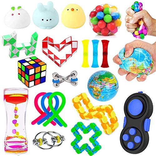 21 Pack Sensory Fidget Toys Set?Stress Relief Hand Toys for Adults Kids ADHD ADD Anxiety Autism Perfect for Birthday Party Favors School Classroom R 21 Pack Sensory Fidget Toys Set?Stress Relief Hand Toys for Adults Kids ADHD ADD Anxiety Autism Perfect for Birthday Party Favors School Classroom R