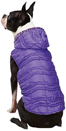 East Side Collection Vibrant Leopard Reversible Pet Vest  Large  Ultra Violet