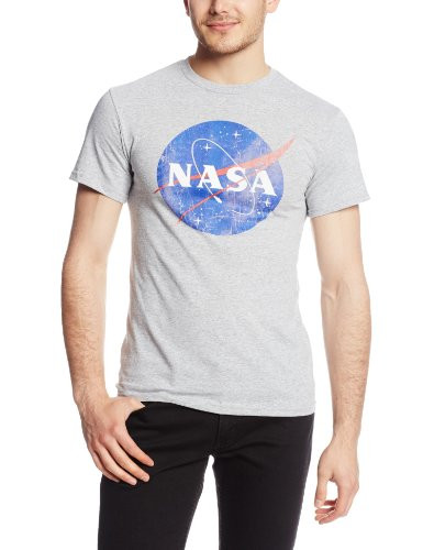 Fifth Sun Nasa Logo  Athletic Heather  Small
