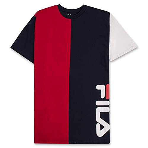 Fila Mens Big and Tall Short Sleeve T Shirt Big and Tall Crewneck Men Shirt