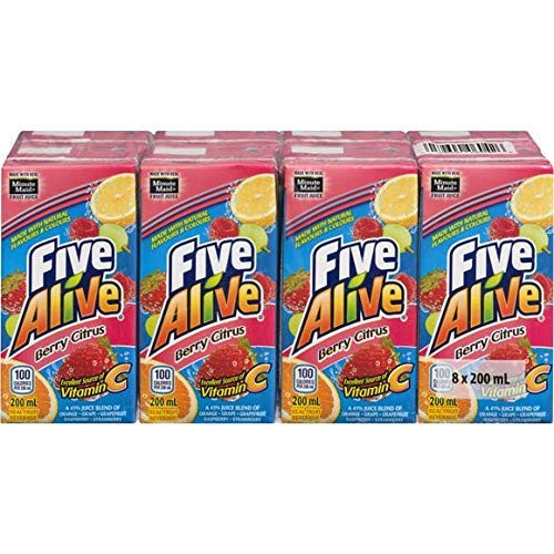 Five Alive Berry Citrus Juice Box -8-Pack- 6-7Oz -Imported from Canada-