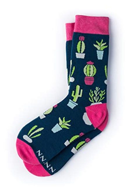 Succy Succulent Hipster Novelty Crew Carded Cotton Womens Socks -1 Pair- Succy Succulent Hipster Novelty Crew Carded Cotton Womens Socks -1 Pair-