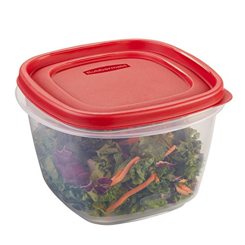 Rubbermaid Easy Find Lid 7-Cup Food Storage Container  Red