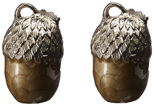 Julia Knight Acorn Salt & Pepper Set, One Size, Toffee, Brown