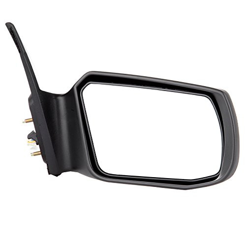 OCPTY Black Right Side Mirror Fit for 2007-2012 Nissan Altima Smooth Mirror Glass Non-Folding Non-heated