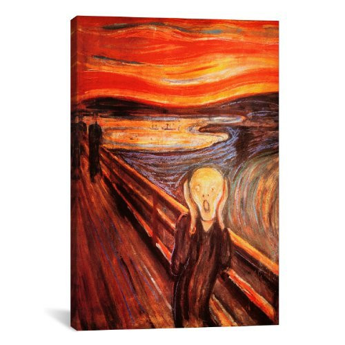 iCanvasART The Scream by Edvard Munch Canvas Giclee Art Print, 18 by 12-Inch
