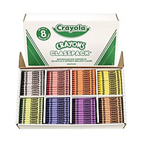 Crayola 800 Ct Crayon Classpack, 8 Assorted Colors (52-8008) Crayola 800 Ct Crayon Classpack, 8 Assorted Colors (52-8008)