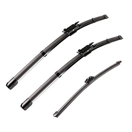 3 wipers Factory for Ford Explorer 2011-2017 Original Equipment Replacement Front and Rear Windshield Wiper Blade - Pinch Tab 26-22-11 -Set of 3- O