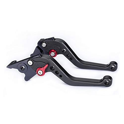 Hopider Short Brake Clutch Levers for Yamaha YZF R1 2004-2008  YZF R6 2005-2016  R6S Canada Version 2006  R6S Europe Version 2006-2007  Black