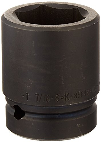 SK Hand Tool 85646 1-Inch Drive Standard Impact Socket, 1-7/16-Inch