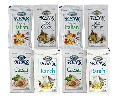 Kens Salad Dressing Variety Pack 5 Each of Caesar  Creamy Italian  Blue Cheese and Ranch