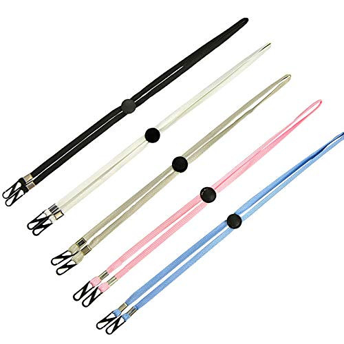 Mask Lanyard for Kids Men Women  5pcs Multifunction Safety Breakaway Face Mask Lanyards  Adjustable Mask Lanyard Strap with Clips