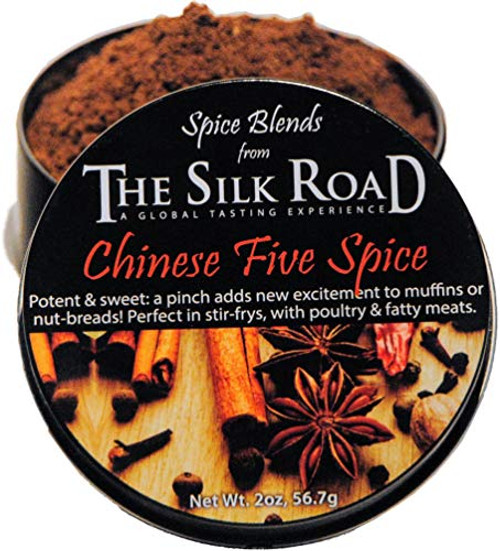 Chinese Five Spice Blend from The Silk Road Restaurant and Market -2oz- No Salt - All Natural Asian Seasoning - Vegan - Gluten Free Ingredients - NON-G Chinese Five Spice Blend from The Silk Road Restaurant and Market -2oz- No Salt - All Natural Asian Seasoning - Vegan - Gluten Free Ingredients - NON-G