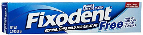 Fixodent Free Denture Adhesive Cream 2-40 Ounce -Pack of 2-