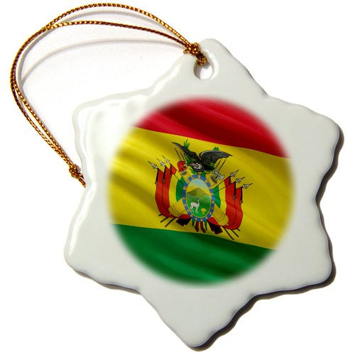 3dRose ORN-178788-1 Flag Bolivia of Wavingin The Wind Snowflake Ornament Porcelain 3-Inch 3dRose ORN-178788-1 Flag Bolivia of Wavingin The Wind Snowflake Ornament Porcelain 3-Inch