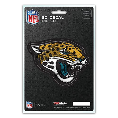 FANMATS NFL - Jacksonville Jaguars 3D Team Logo Decal  Teal  One Size