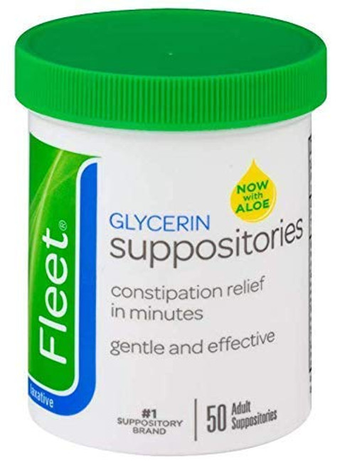 Fleet Adult Glycerin Suppositories 50-Count -2-Pack-