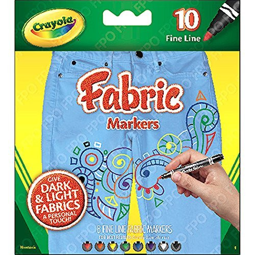 CRAYOLA LLC CRAYOLA FINE LINE FABRIC MARKERS (Set of 12)