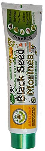Black Seed Moringa Organic Herbal Toothpaste 7-5 OZ -10 in 1-