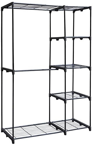 Whitmor Deluxe Double Rod Freestanding Closet Heavy Duty Storage Organizer