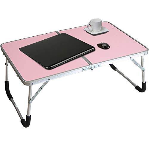 Jucaifu Foldable Laptop Table  Bed Desk  Breakfast Serving Bed Tray  Portable Mini Picnic Table and Ultra Lightweight  Folds in Half with Inner Storage