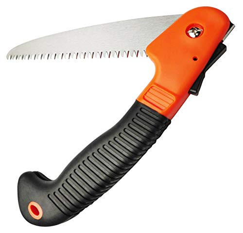 Eopres Folding Hand Saw  Pruning Saw with 8 Triple-Cut Steel Blade and No-Slip Handle Portable Wood Saw for Camping  Hiking  Trimming  Sawing  Cutting