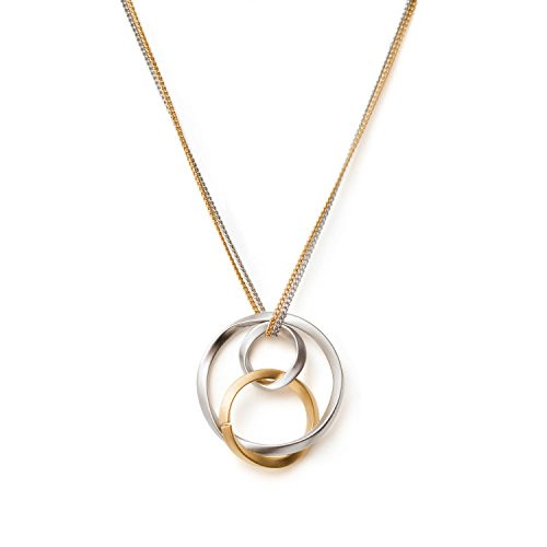 Three Circles Sterling silver necklace karma necklace eternity minimalist necklace infinity necklace gold circle necklace