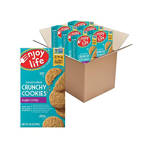 Enjoy Life Crunchy Cookies Nut Free Cookies Soy Free Dairy Free Gluten Free Non GMO Vegan Sugar Crisp Cookies 6 Boxes Enjoy Life Crunchy Cookies Nut Free Cookies Soy Free Dairy Free Gluten Free Non GMO Vegan Sugar Crisp Cookies 6 Boxes