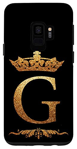 Galaxy S9 Crown Phone Case Initial G alphabet mobile cover Letter G Case
