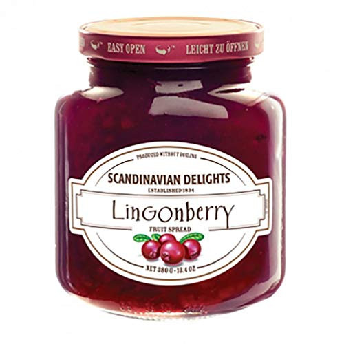 Elkis Gourmet Scandinavian Delights Fruit Spread  Lingonberry  13-4 Ounce