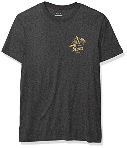 RVCA Men Tropical Disaster Short Sleeve Tee Black XX-Large