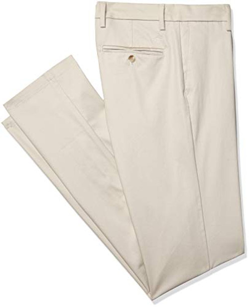 Dockers Mens Big and Tall Modern Tapered Fit Signature Khaki Lux Cotton Stretch Pants   Cloud  42 36