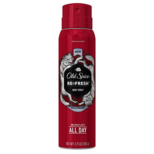 Old Spice Wild Collection Re-Fresh Deodorant Body Spray  Wolfthorn 3-75 oz -Pack of 3-